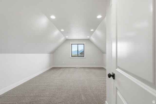 2970 North Mahogany Vly Road Logan, UT 84341 - Photo 28 of 39 Additional living space with recessed lighting and light carpet