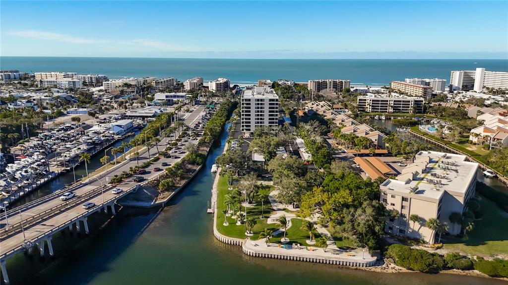 6415 Midnight Pass Road, Unit 705 Sarasota, FL 34242 - Photo 37 of 44 an aerial view of a city
