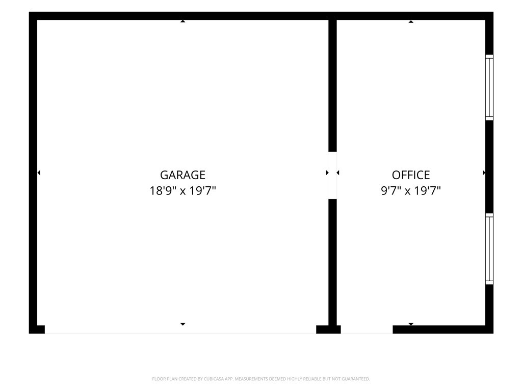 2028 Chesson Street Duarte, CA 91010 - Photo 66 of 66 Detached garage and bonus office floor plan with dimensions