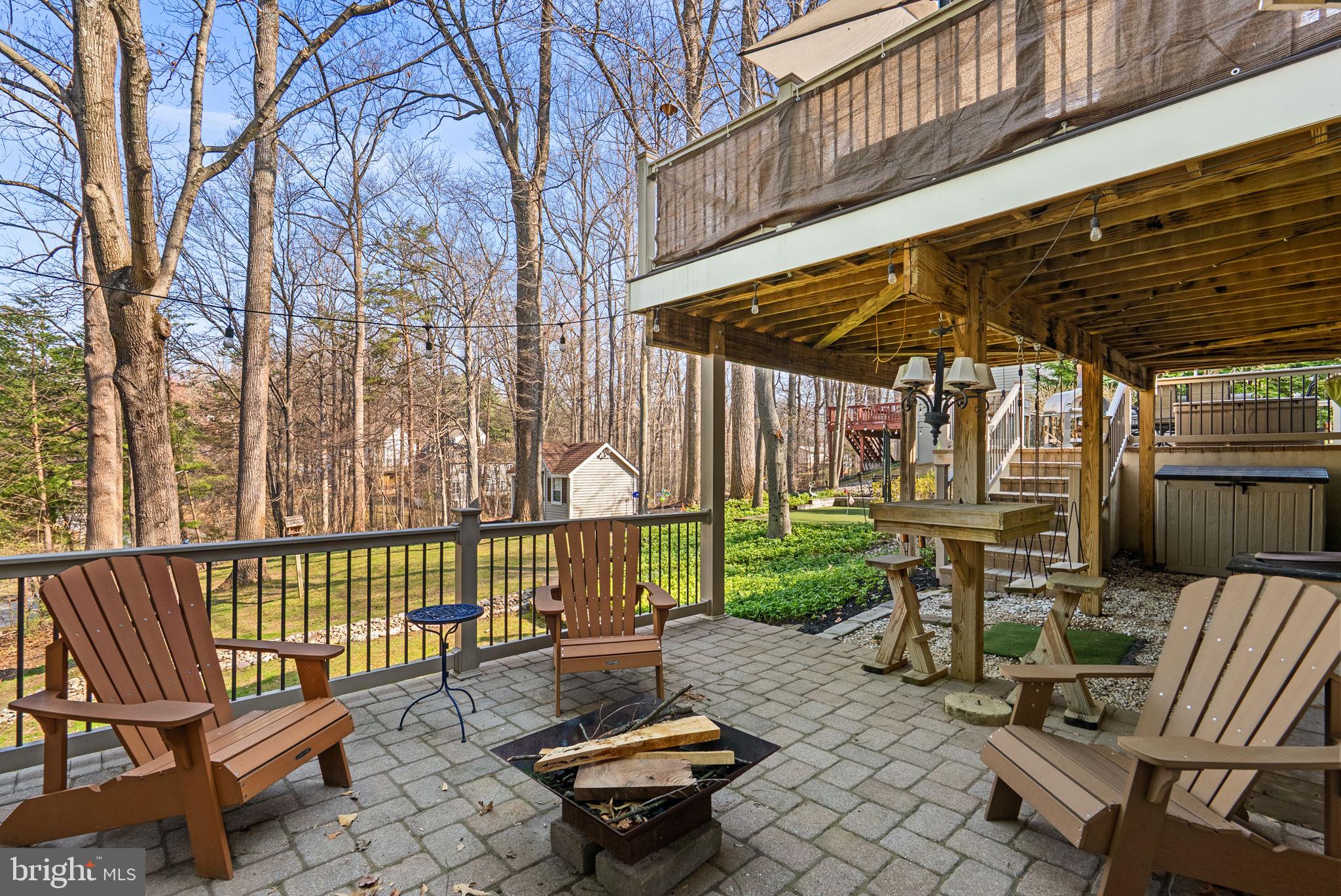 6841 Caravan Court Columbia, MD 21044 - Photo 36 of 41 Hardscape patio with fire pit