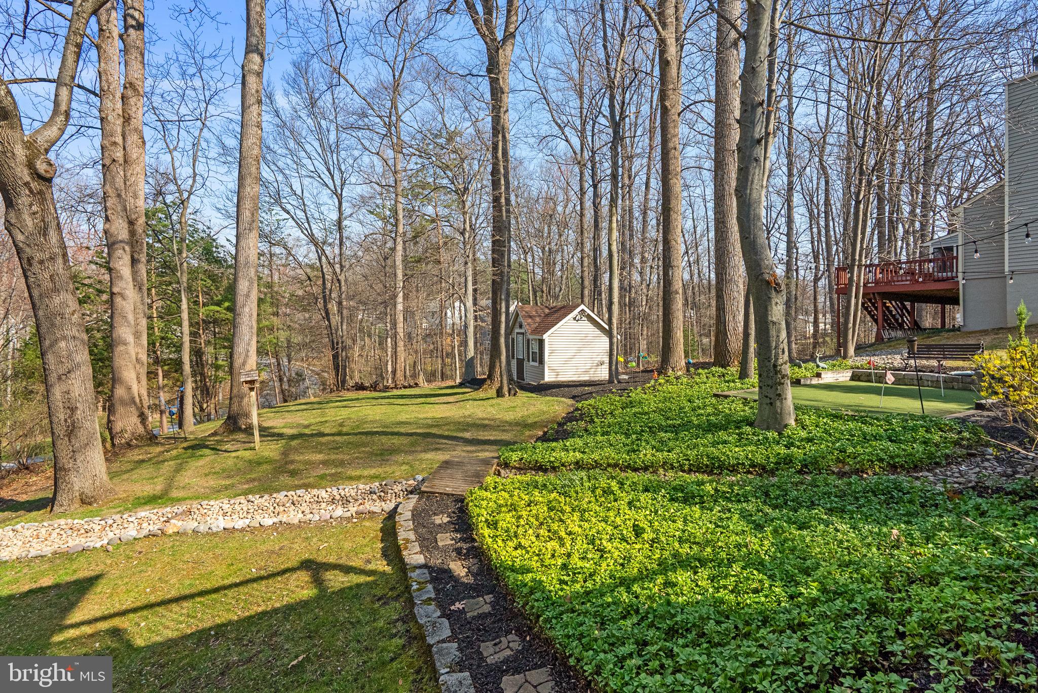 6841 Caravan Court Columbia, MD 21044 - Photo 38 of 41 Wooded yard with irrigation system