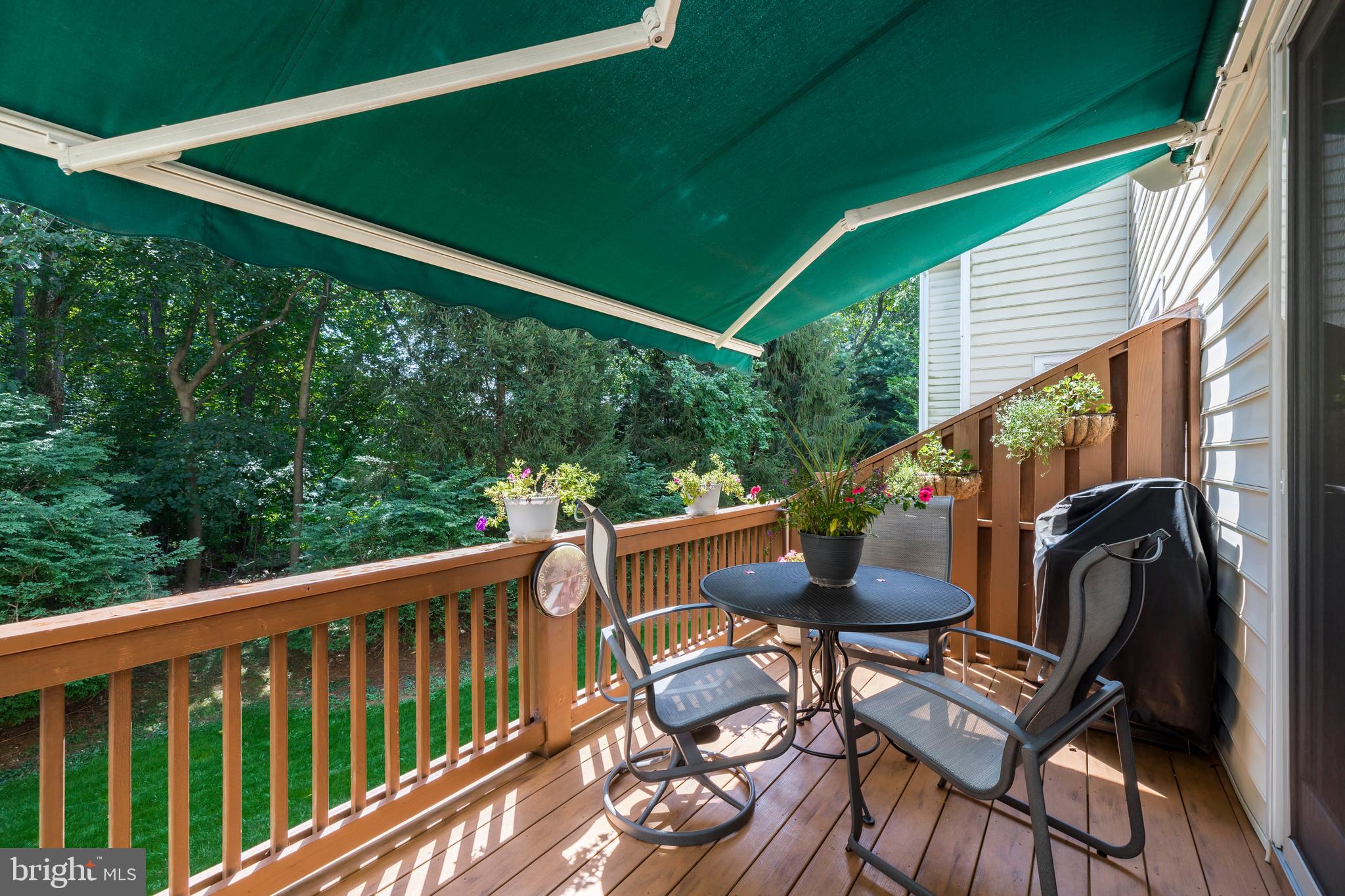 168 Carters Grove Malvern, PA 19355 - Photo 28 of 33 Deck with Retractable Awning