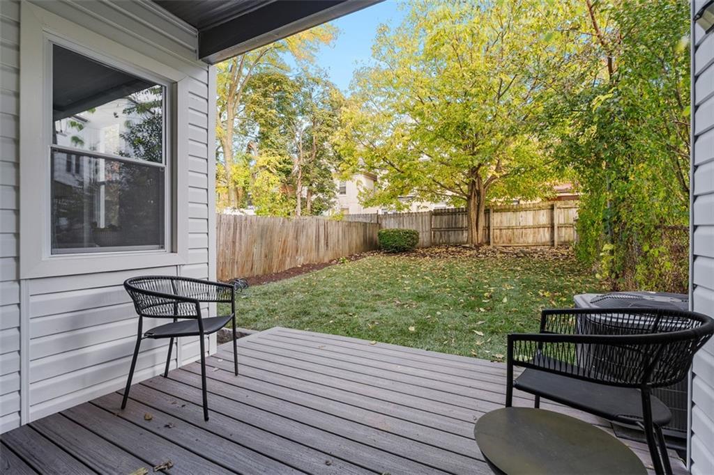 411 Kambach Street Pittsburgh, PA 15211 - Photo 37 of 47 Lovely outdoor living space features quaint deck off of Dining Room, large greenspace backyard w/endless landscaping/gardening possibilities!