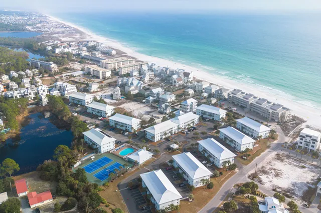a view of beach and ocean