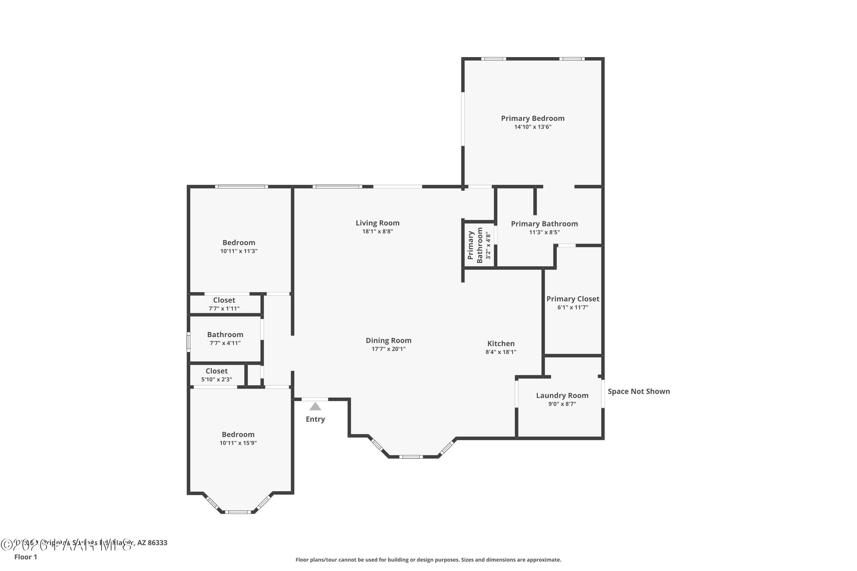 17200 South Dripping Springs Road Mayer, AZ 86333 - Photo 48 of 48 Floor Plan