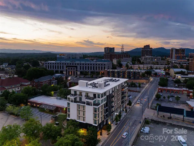 a city view with houses