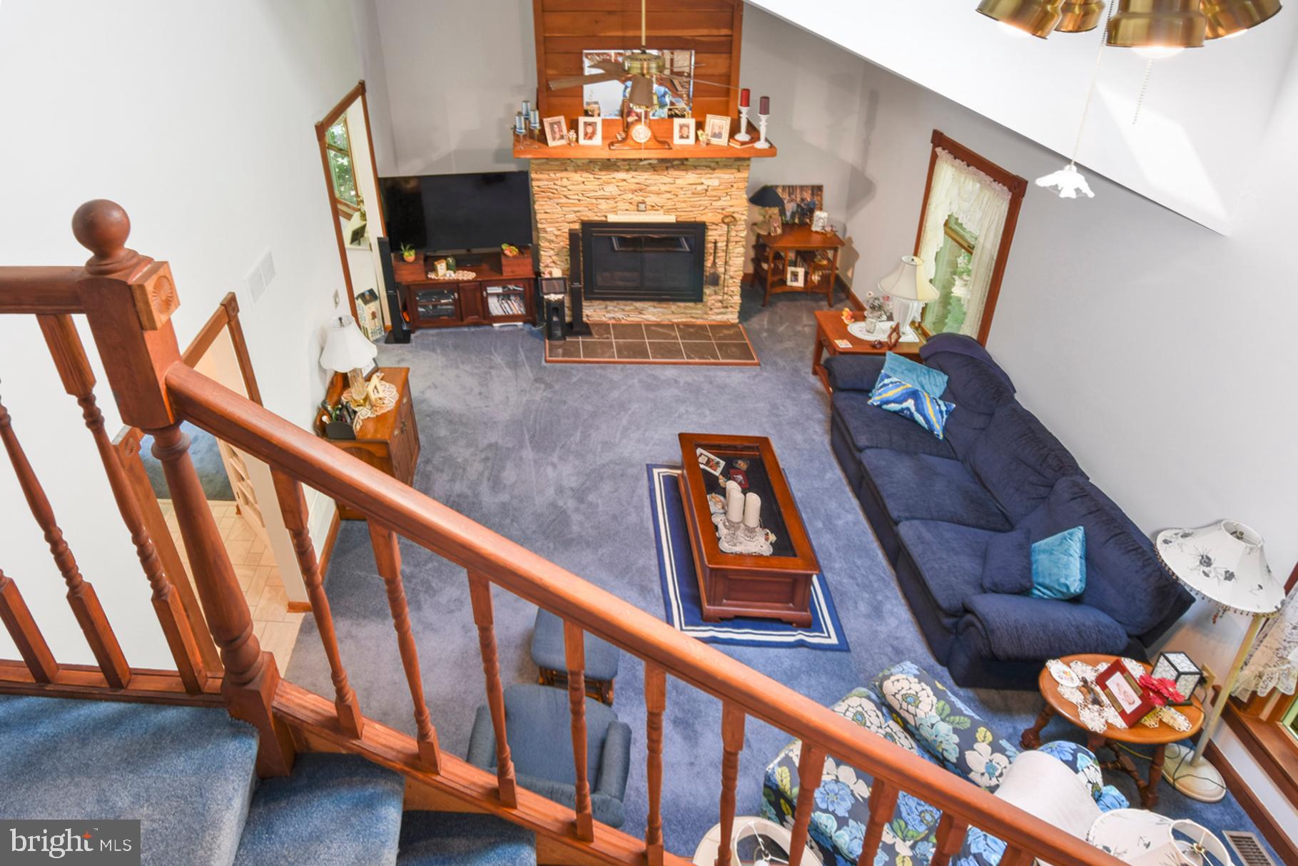 369 Hutton Road Elkton, MD 21921 - Photo 40 of 42 A view into the living room from the loft