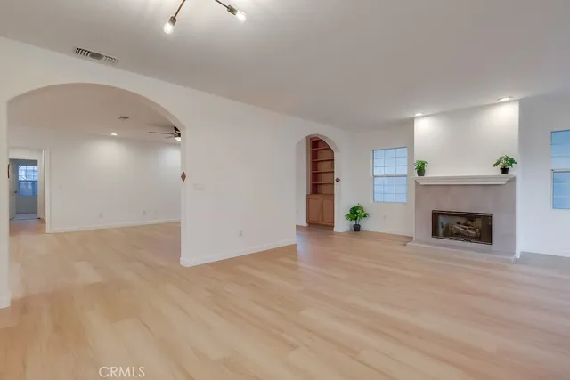 wooden floor in an empty room