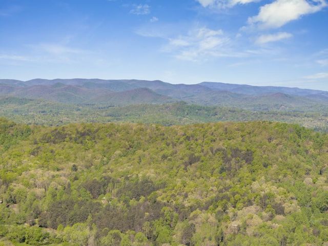 a view of an outdoor space and mountain view