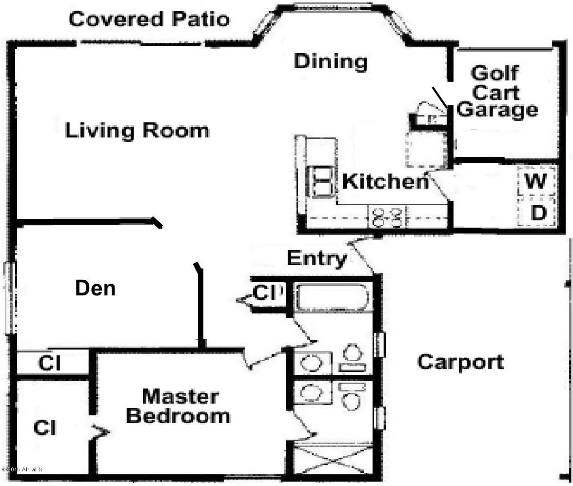 1842 East Riviera Drive Chandler, AZ 85249 - Photo 35 of 35 Tahoe Floor Plan with Golf Cart garage