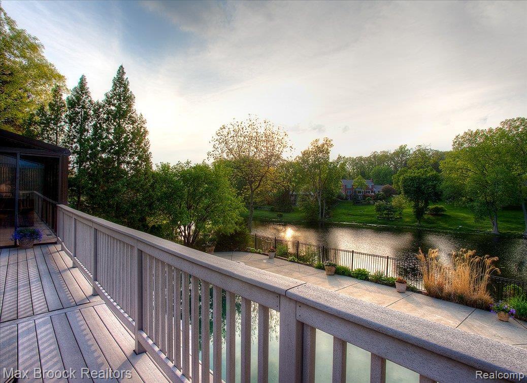 4602 Brightmore Road Bloomfield Hills, MI 48302 - Photo 14 of 16 Deck and Lake View