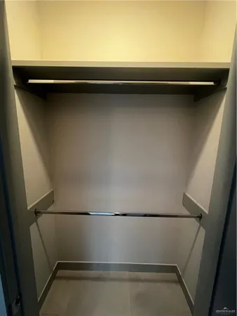 a close view of closet