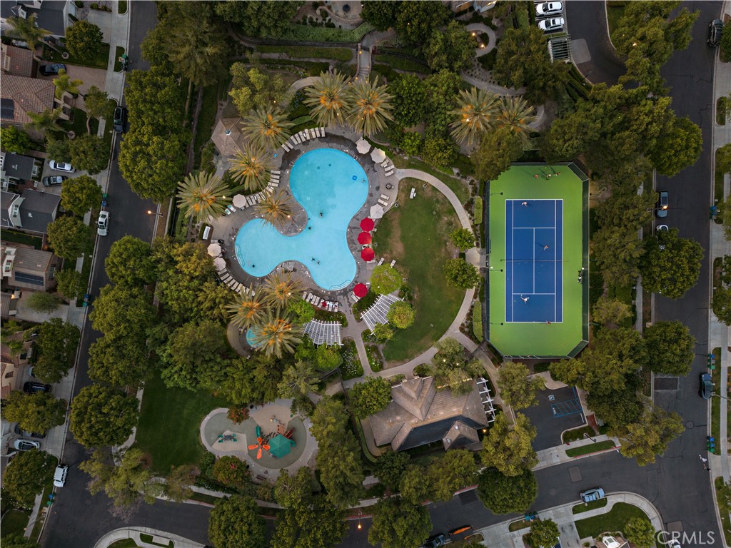 30 Baudin Circle Ladera Ranch, CA 92694 - Photo 71 of 75 an aerial view of a house with a swimming pool a yard and outdoor seating