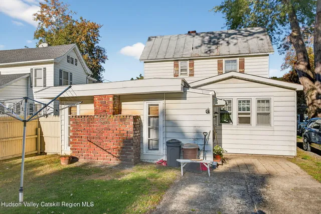 a front view of a house