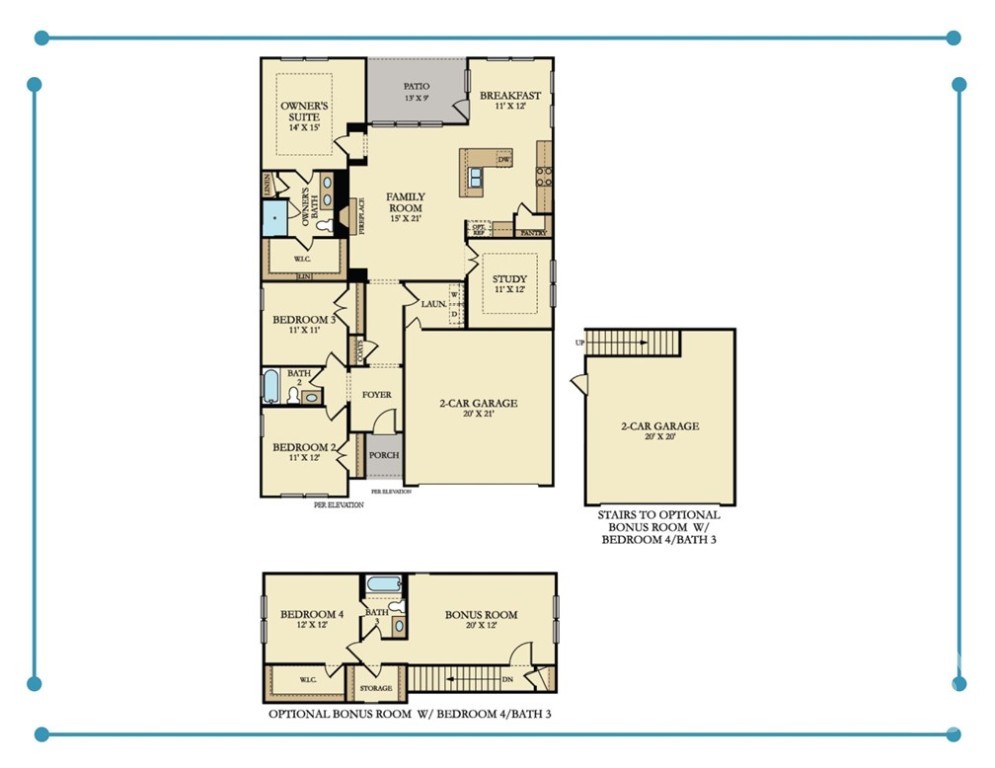 780 Blue Moon Crossing Pooler, GA 31322 - Photo 34 of 34 *Floor Plan Rendering Schematic for Reference Purp