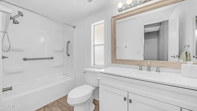 a living room with furniture and window