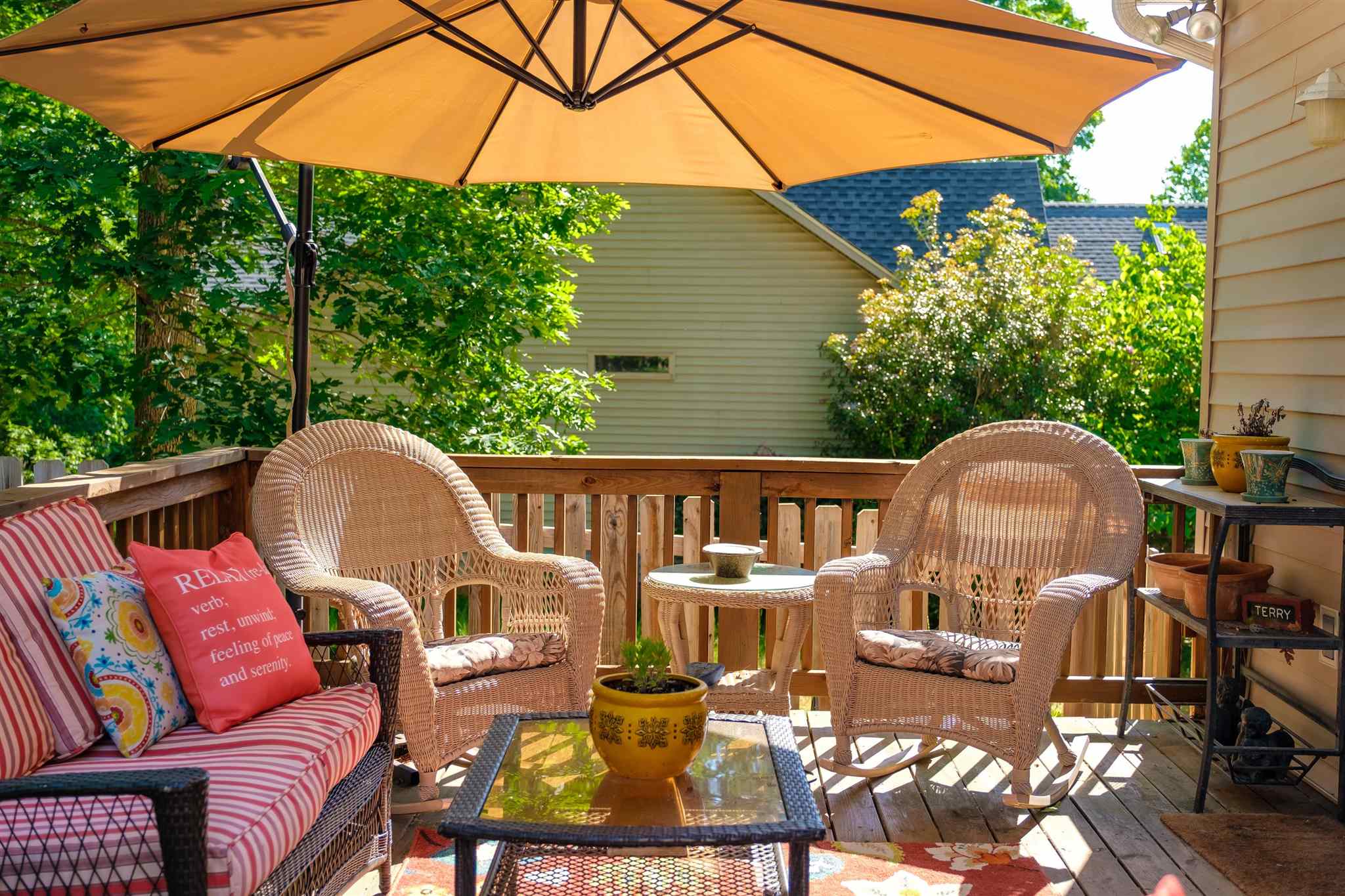 20 Brougham Road Palmyra, VA 22963 - Photo 37 of 44 a patio view with a seating space