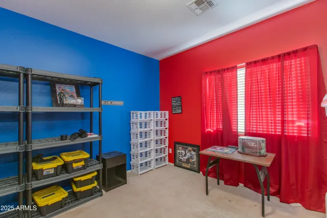 a room with furniture and a window