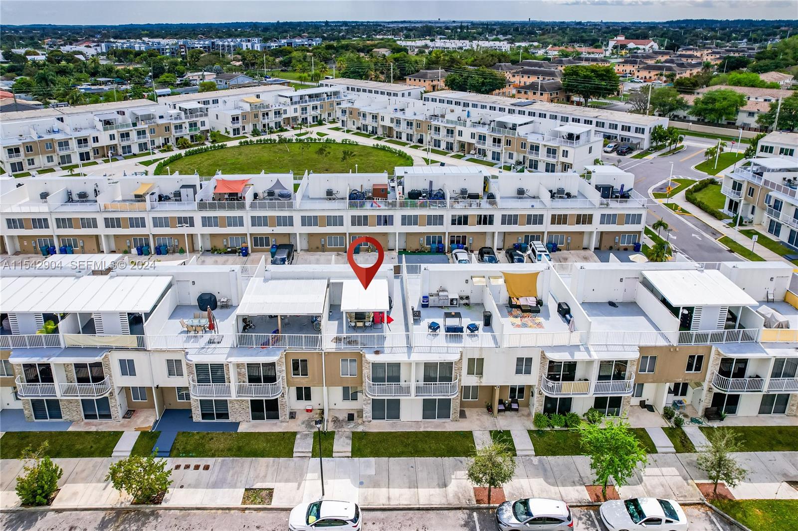 a view of building with street view