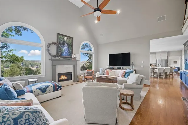 a bed room with a bed and a baby crib