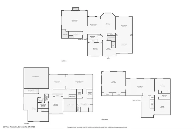 $1,225,000 | 23 Vista Woods, Cartersville, GA 30120