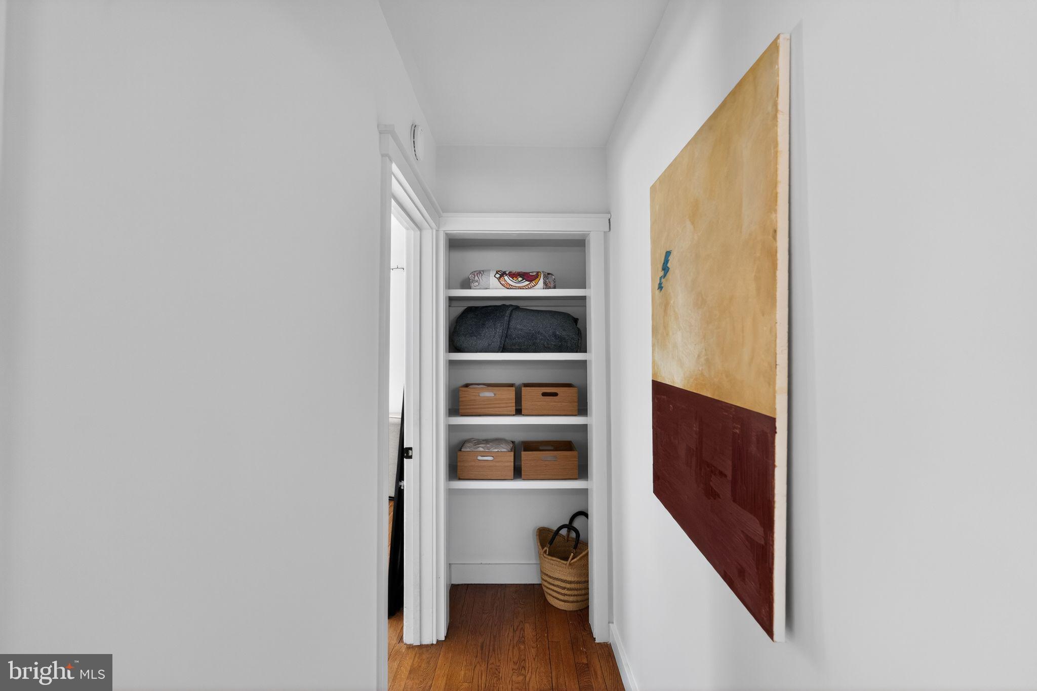 110 Landing Street Southampton, NJ 08088 - Photo 27 of 30 a view of a hallway to closet and wooden floor