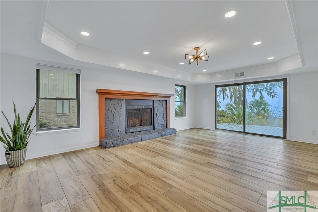 1015 Mill Hill Road Richmond Hill, GA 31324 - Photo 6 of 50 Great Room with Masonary Fireplace with River View