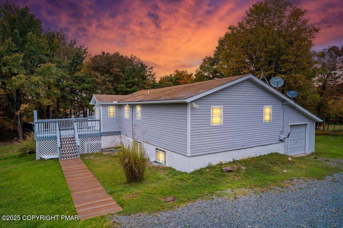 1456 Allegheny Drive Blakeslee, PA 18610 - Photo 60 of 94 a view of a house with a yard