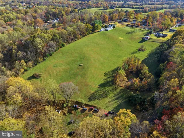 a view of a lake with a houses