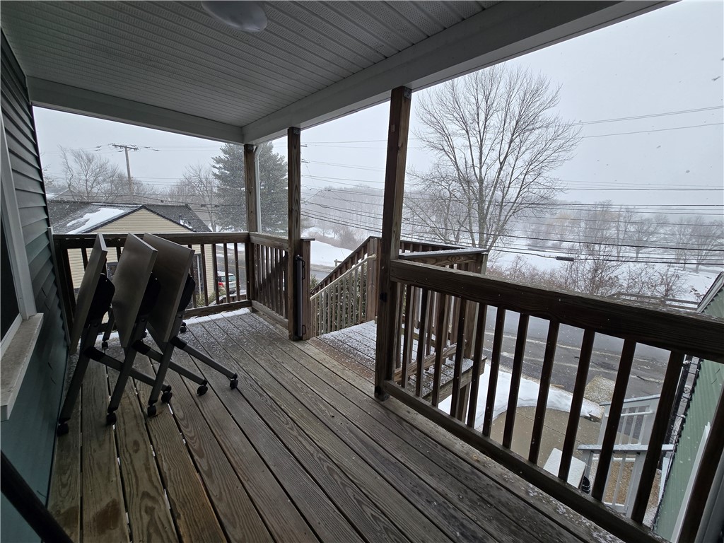 968 Elm Street, Unit 2 Woonsocket, RI 02895 - Photo 8 of 14 Private Porch with view of Cass Park