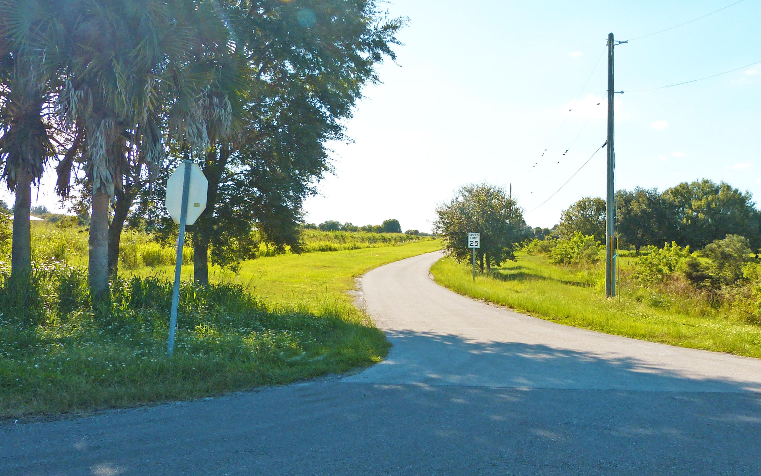 a view of a lake with a big yard