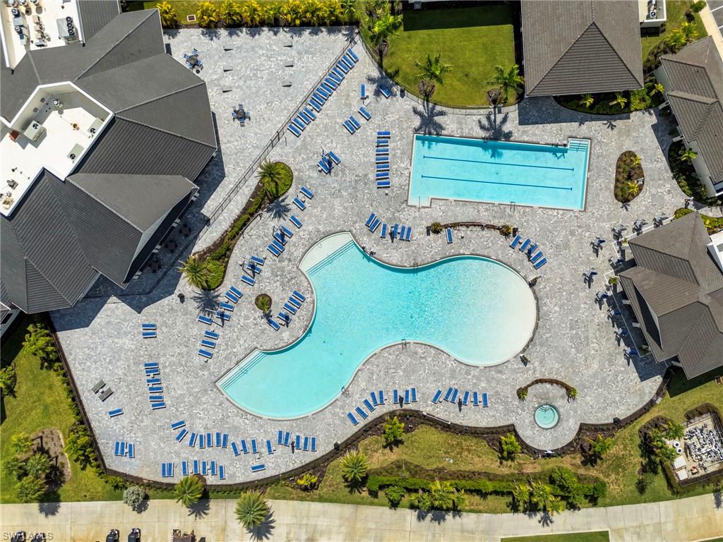 43993 Boardwalk Loop, Unit 1914 Punta Gorda, FL 33982 - Photo 29 of 36 Aerial view of a pool area