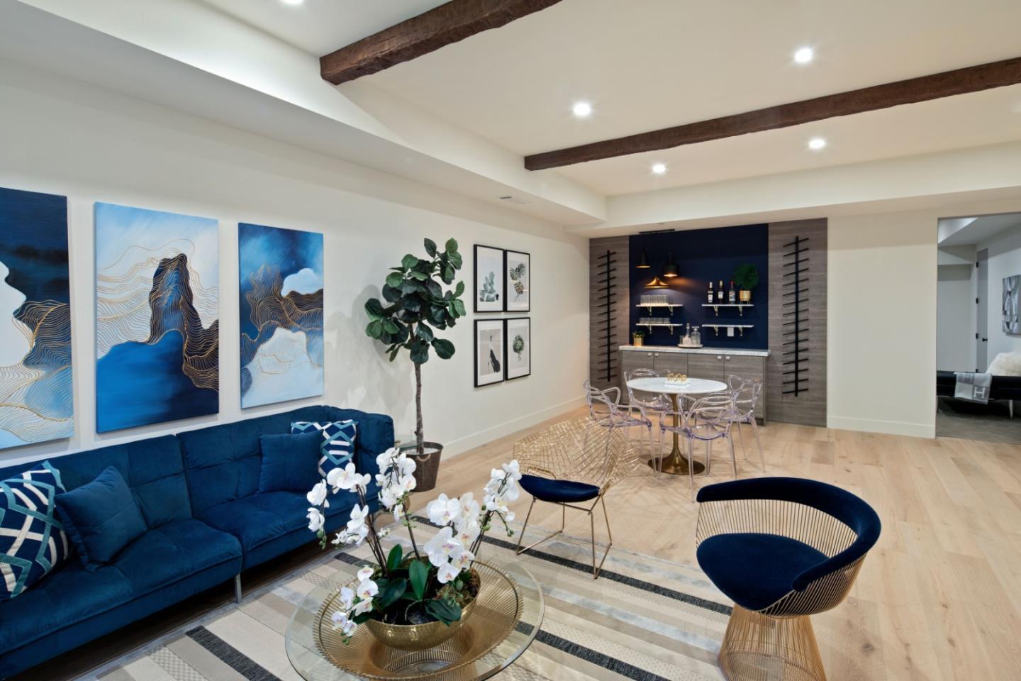 1 Holbrook Lane Atherton, CA 94027 - Photo 14 of 19 a living room with furniture and a wooden floor