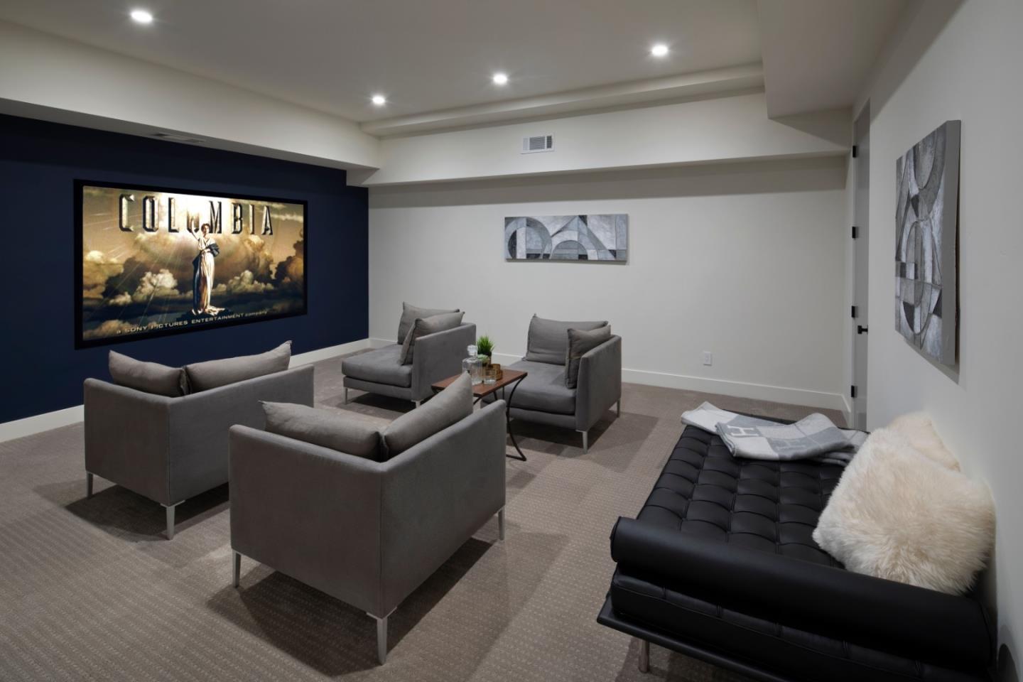 1 Holbrook Lane Atherton, CA 94027 - Photo 15 of 19 a living room with furniture and a flat screen tv