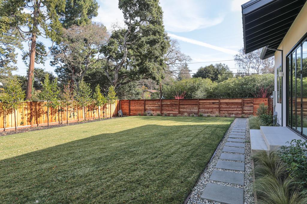 1 Holbrook Lane Atherton, CA 94027 - Photo 16 of 19 a view of yard with swimming pool and green space