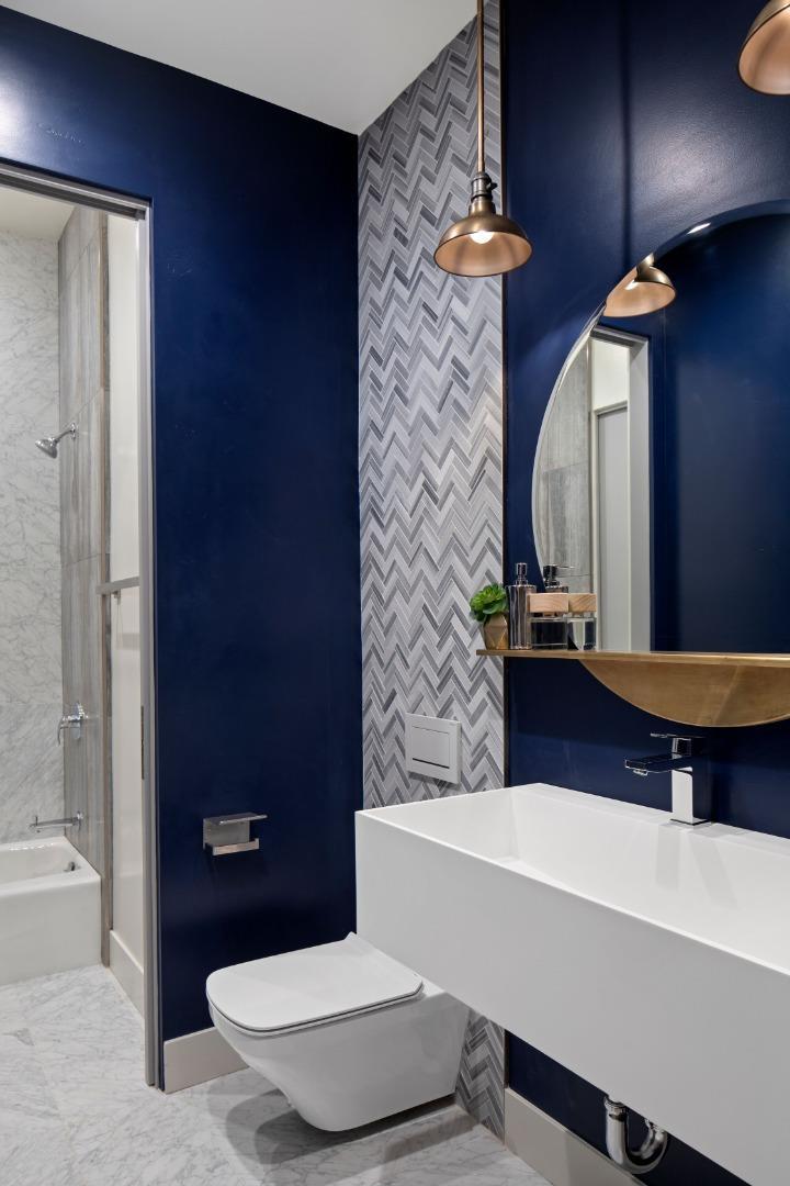 1 Holbrook Lane Atherton, CA 94027 - Photo 8 of 19 a bathroom with a sink a toilet and shower