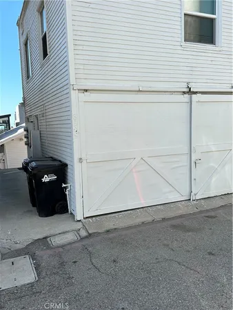 a view of a garage