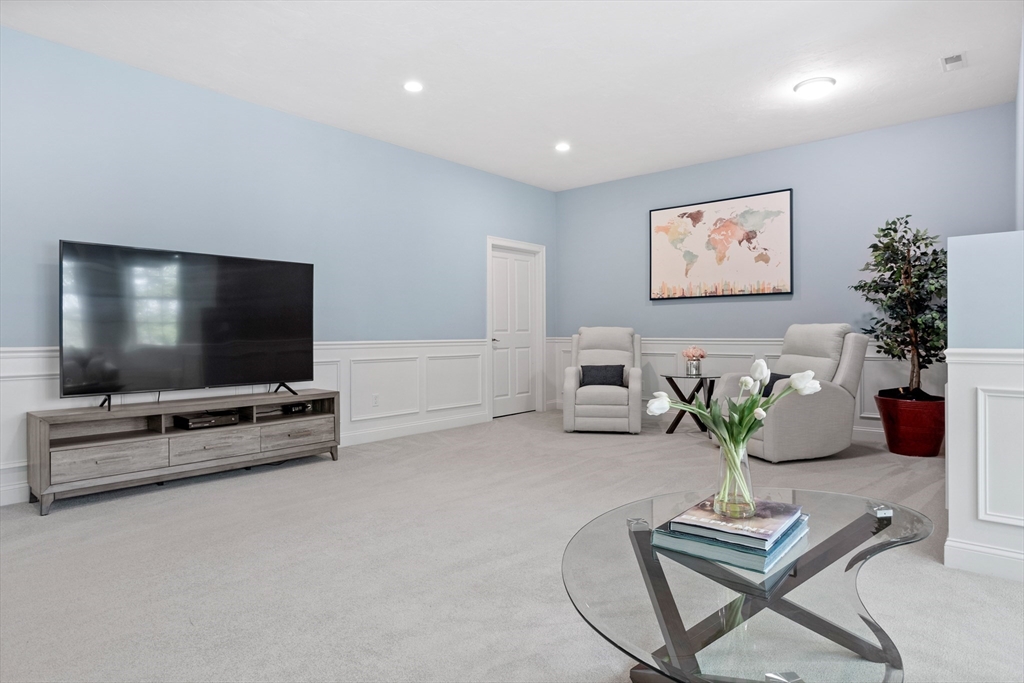 247 Whiley Road Groton, MA 01450 - Photo 29 of 42 a living room with furniture and a flat screen tv