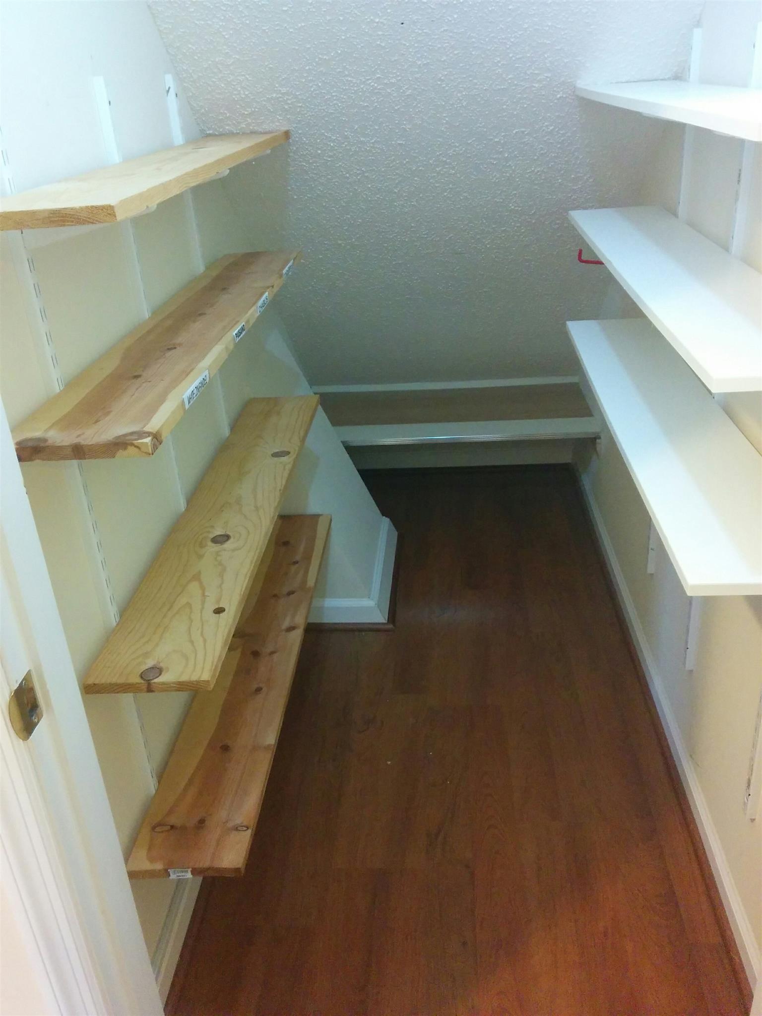 2285 Zion Road Columbia, TN 38401 - Photo 14 of 25 Storage Closet under the stairs with built in shelves.