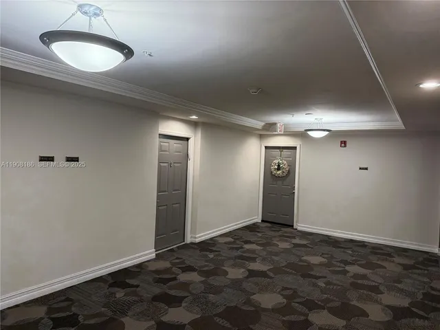 a view of an empty room