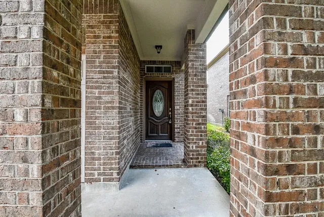 a front view of a building