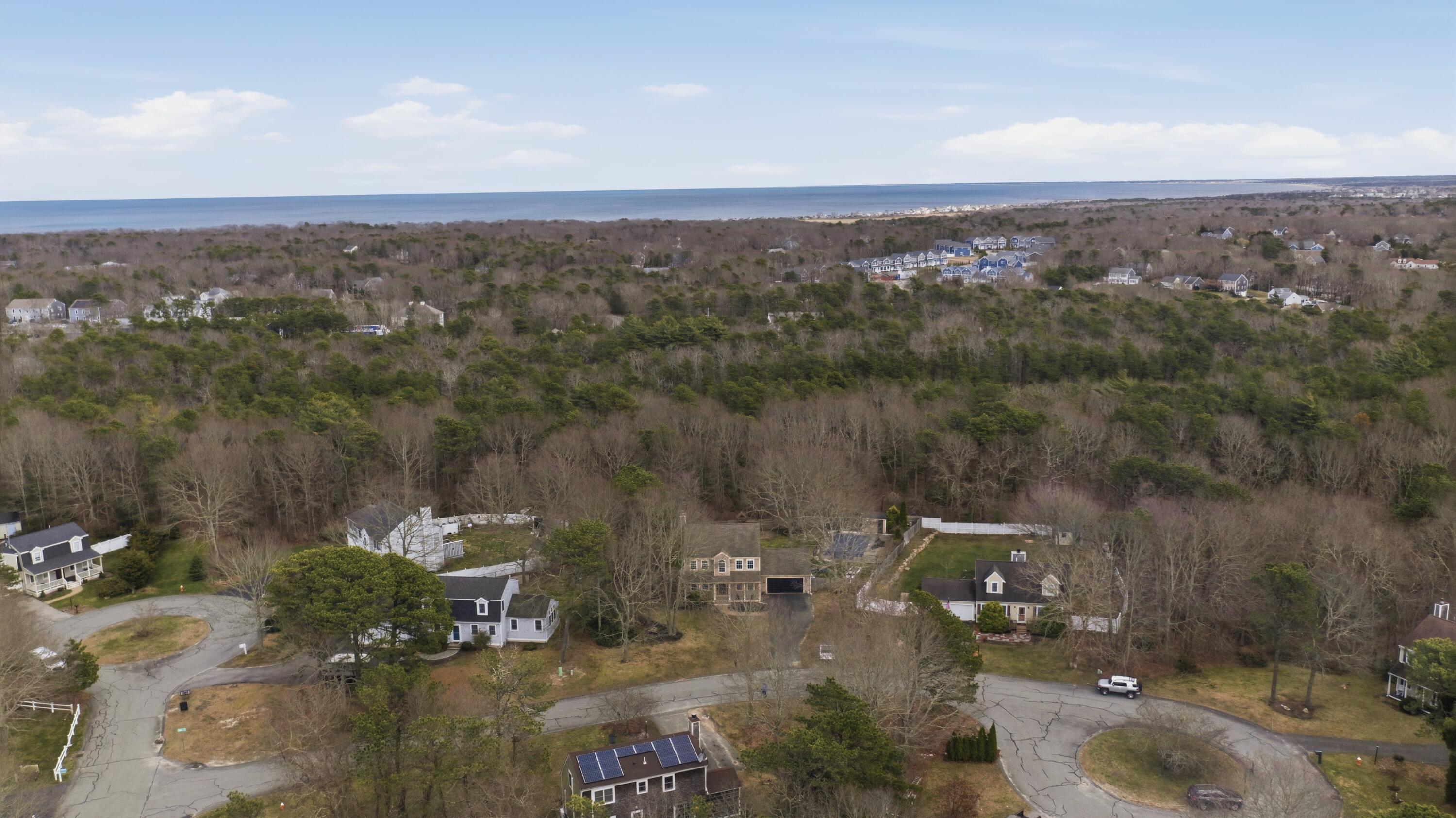 3 Dover Lane Buzzards Bay, MA 02532 - Photo 43 of 51 an aerial view of a city with lots of residential buildings