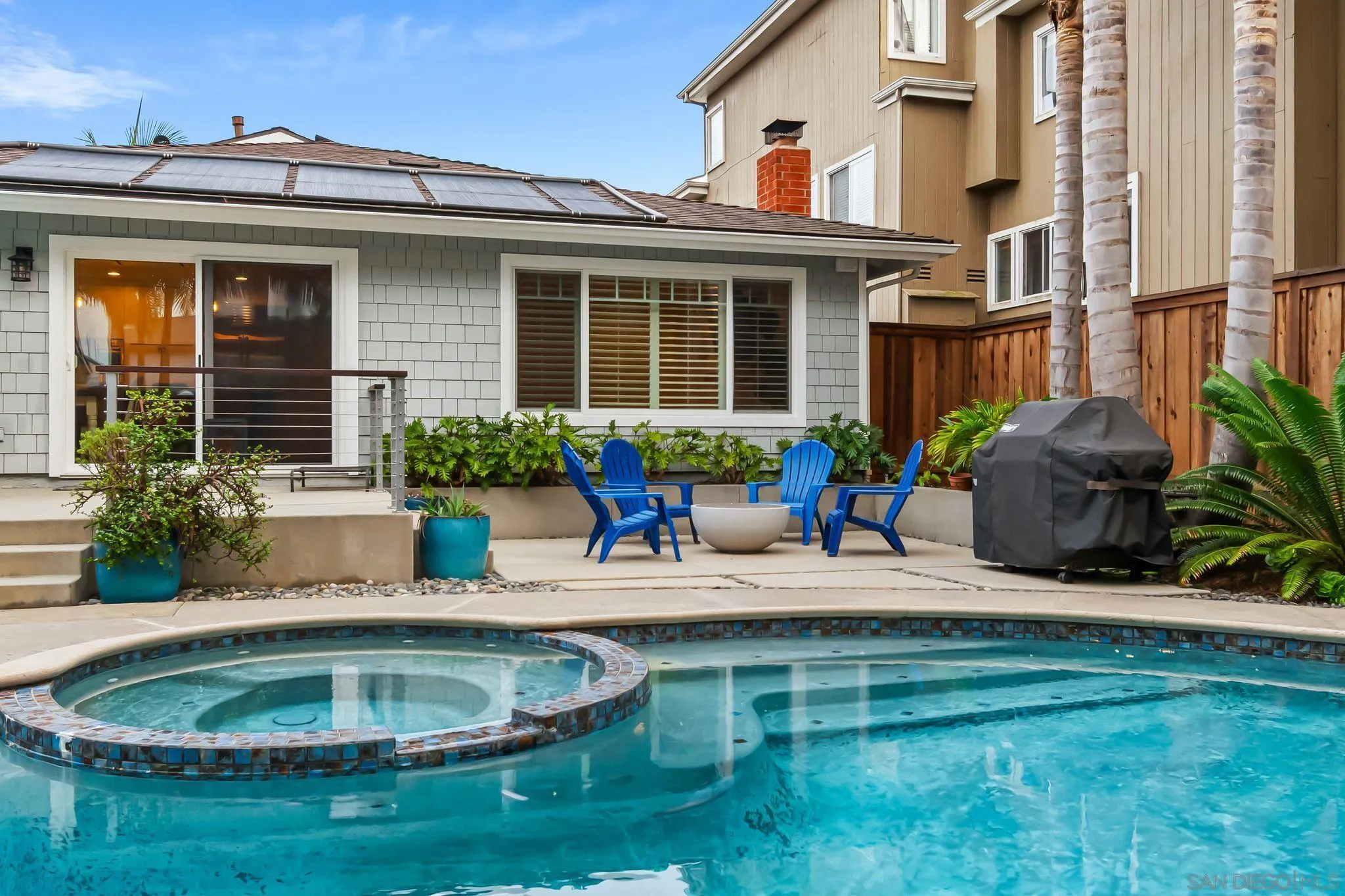 13814 Recuerdo Drive Del Mar, CA 92014 - Photo 25 of 31 a view of a house with a yard patio and swimming pool