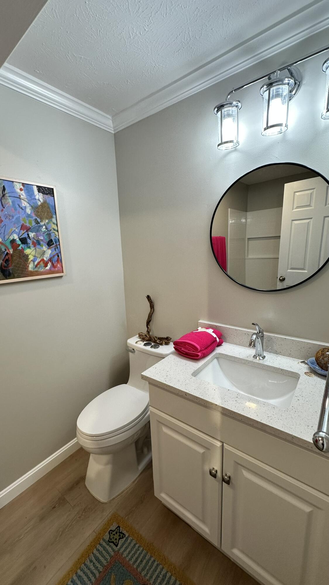 2 South Precinct Road Centerville, MA 02632 - Photo 25 of 39 a bathroom with a sink mirror and toilet