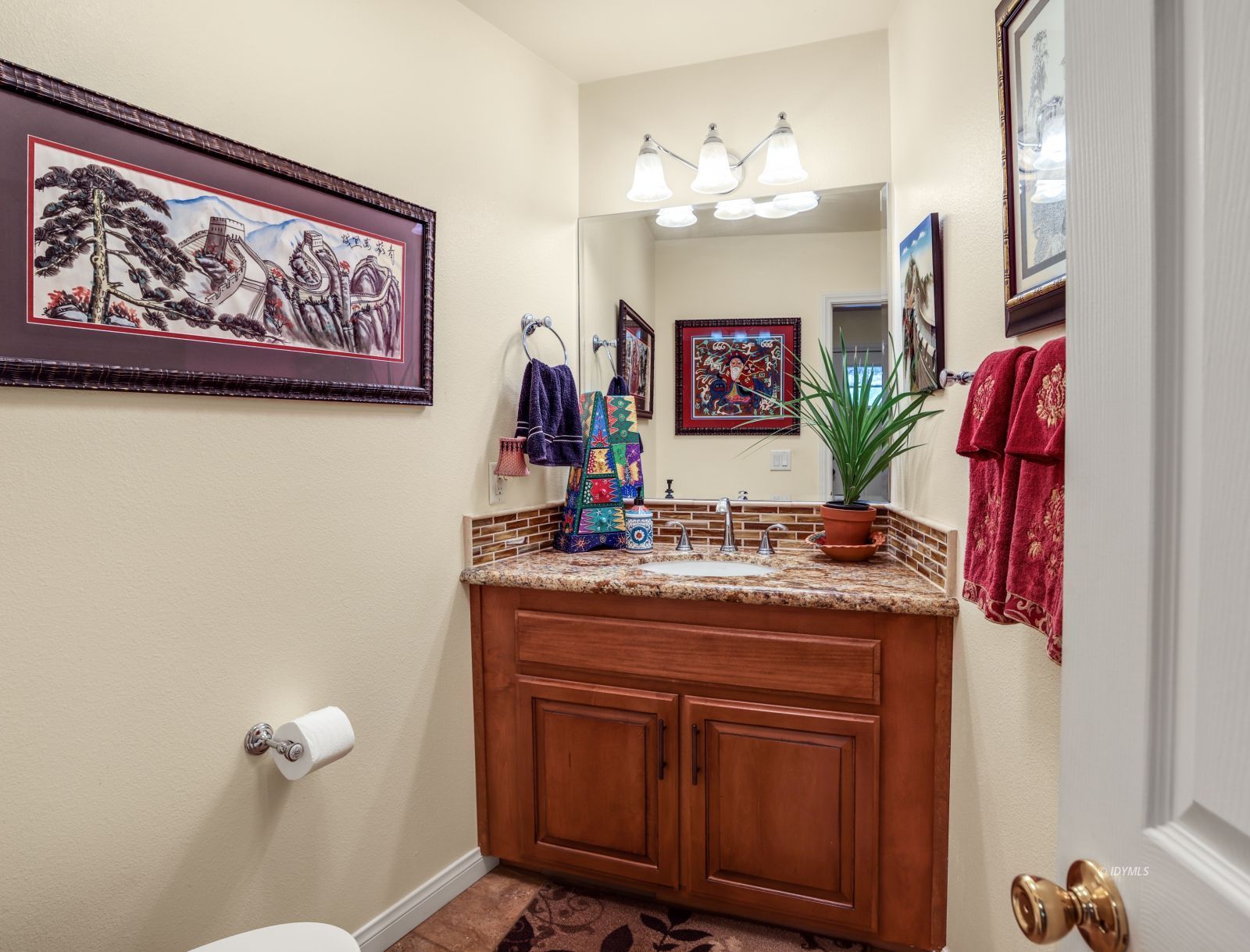 53599 West Ridge Road Idyllwild, CA 92549 - Photo 24 of 49 a bathroom with a sink and a mirror