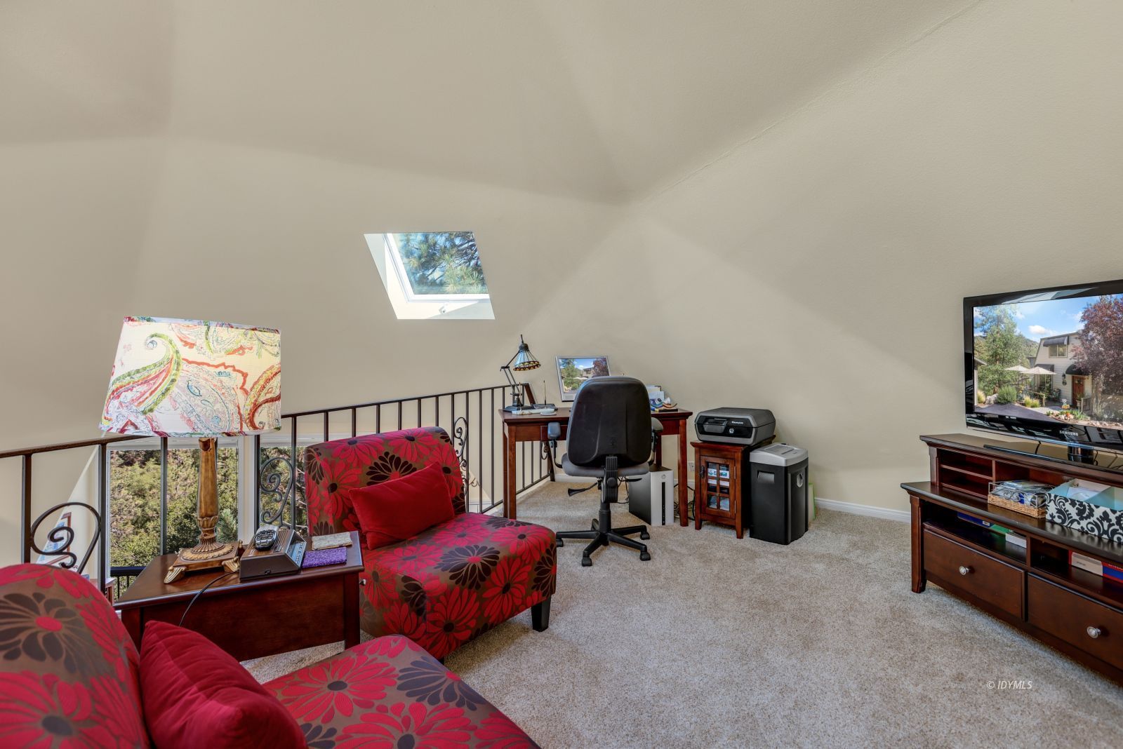 53599 West Ridge Road Idyllwild, CA 92549 - Photo 31 of 49 a living room with furniture and a flat screen tv