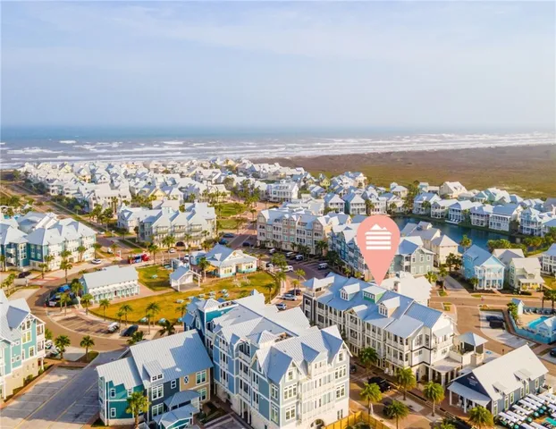 an aerial view of a city