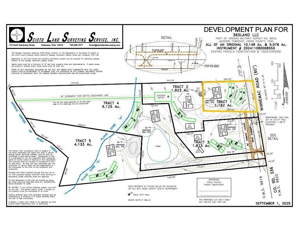 0 Winnemac Road, Unit TRACT 1 Richwood, OH 43344 - Photo 2 of 4 Proposed Development Plan for Winnemac1