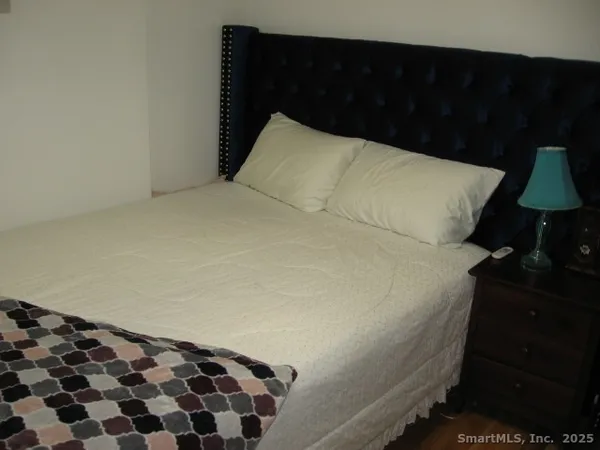 closeup of a bed in a bedroom