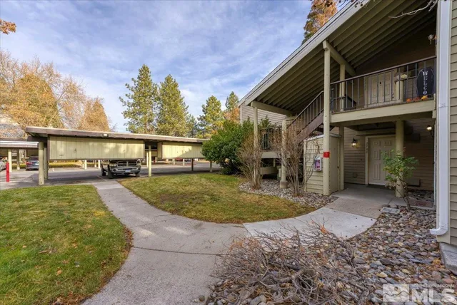 a view of a house with entertaining space